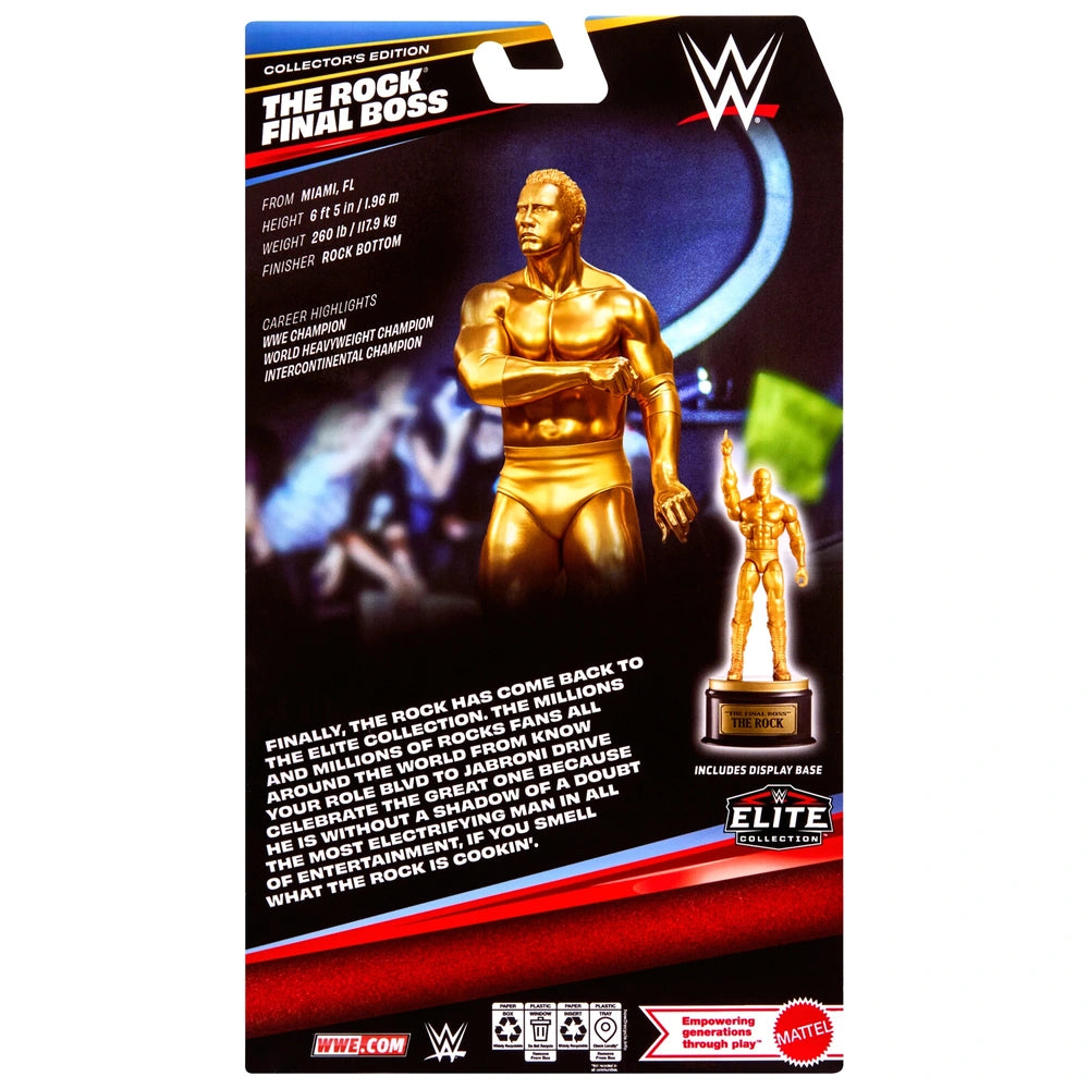 WWE The Rock Final Boss Elite Collectors Edition Action Figure
