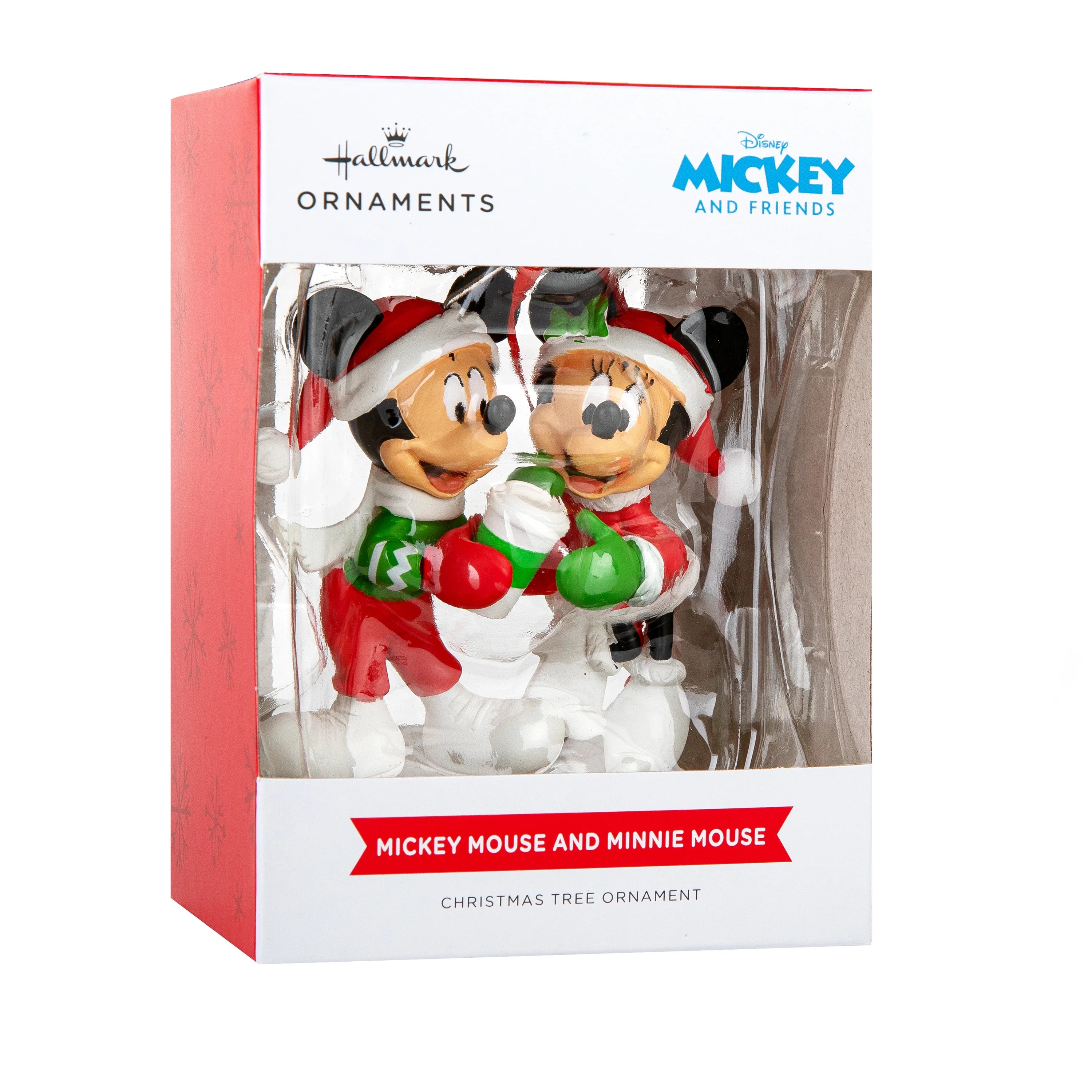 Hallmark Disney Mickey Mouse & Minnie Mouse Resin Christmas Decoration