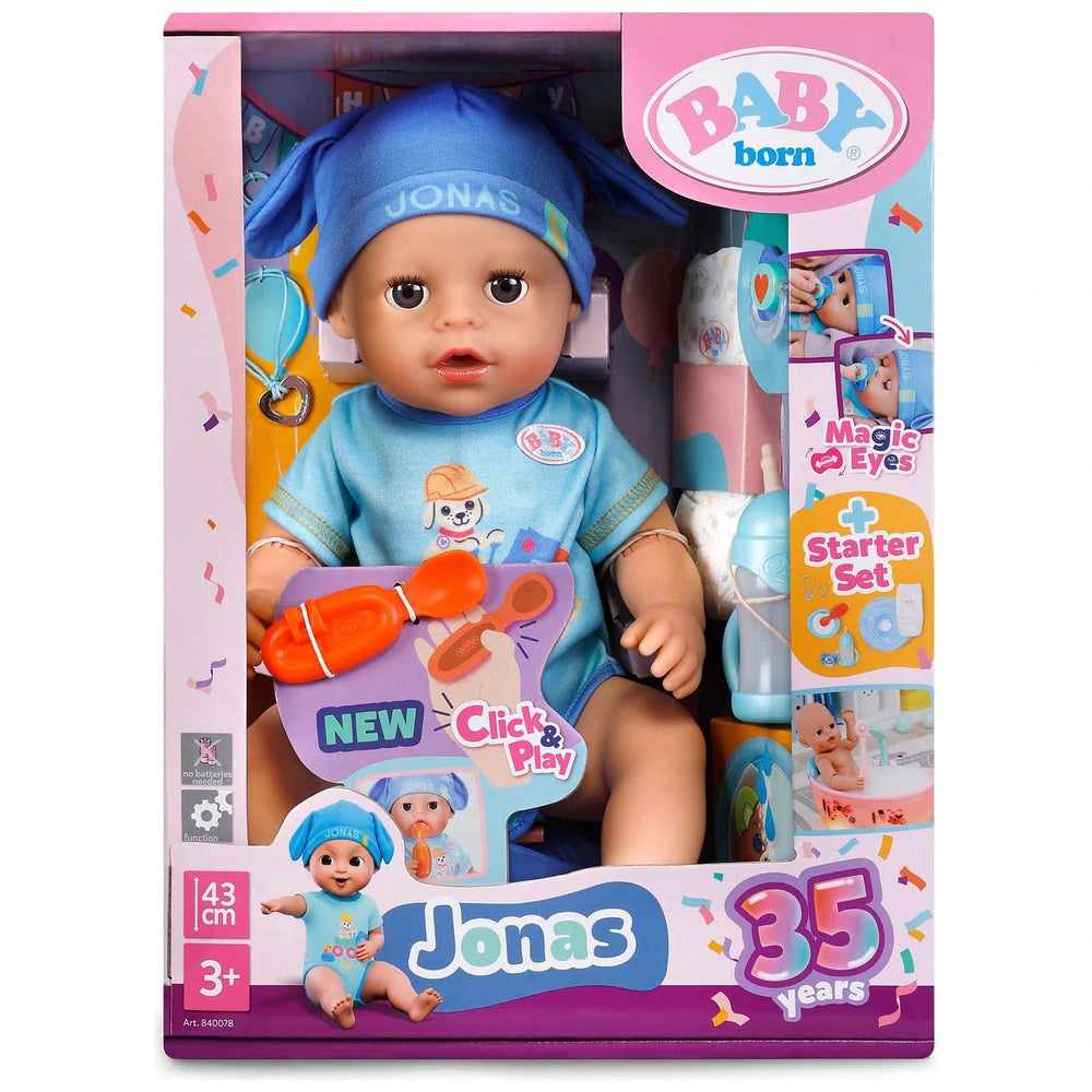 BABY Born Jonas Click & Play 43cm Doll