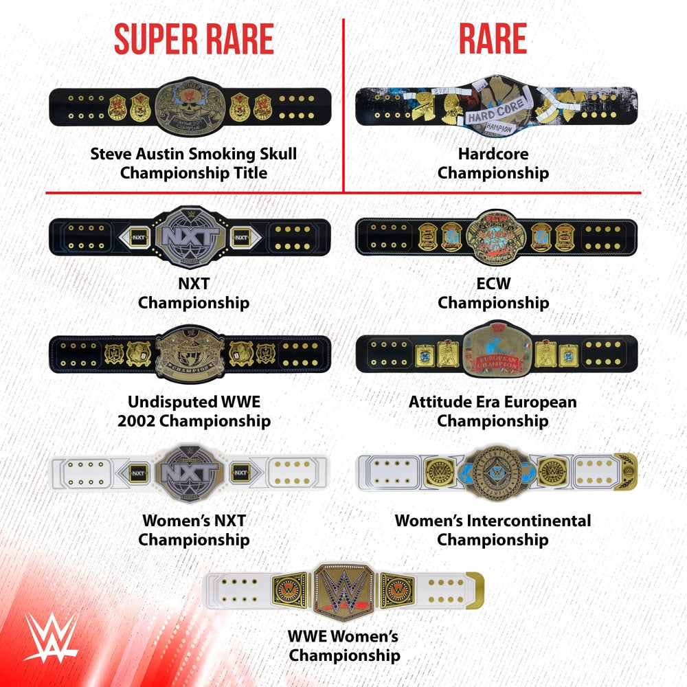 WWE Championship Title Slap Bands Adrenaline Collection Series 3 Assortment