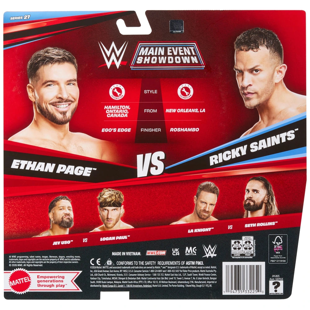 WWE Main Event Showdown Ethan Page Vs Ricky Saints