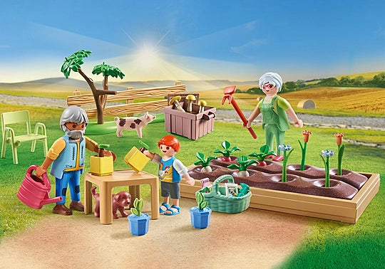 Playmobil Vegetable garden with grandparents