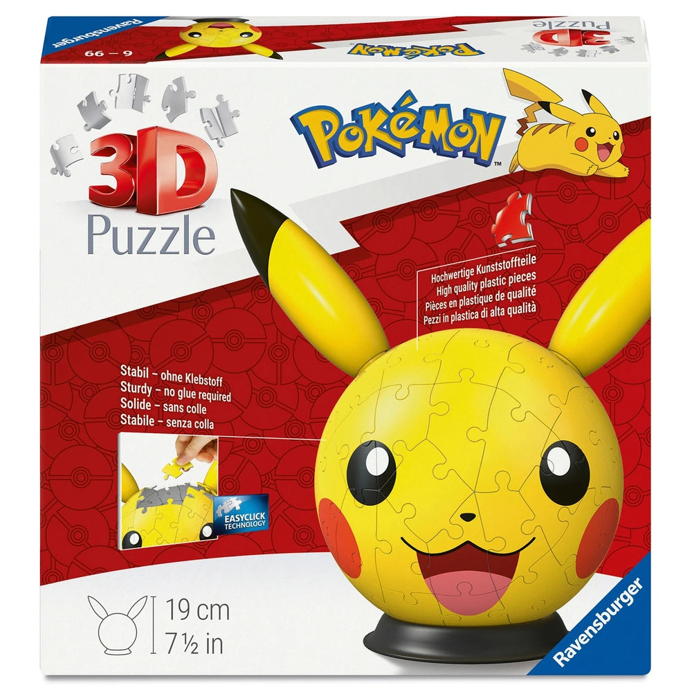 Pokemon Pikachu 72 Piece 3D Puzzle