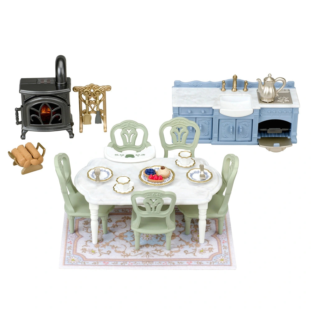 Sylvanian Families Red Roof Riverside Manor Dining Set
