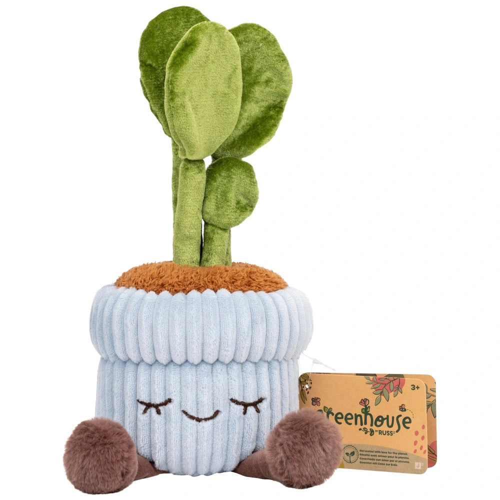 Greenhouse by Russ Plush Blue Corduroy Plant 30cm