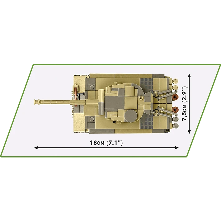Cobi 2734 Panzer VI Tiger 1 Tank 1:48 Scale Set