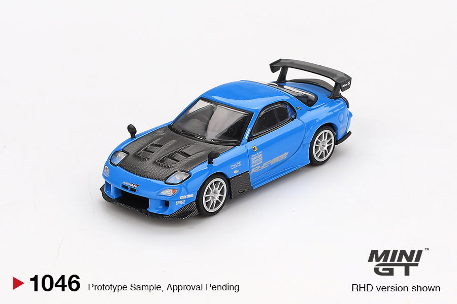 Mini GT Mazda RX-7 RE-Amemiya 20B NA 3ROTOR-7 “Ama-san Go” 1:64 Scale