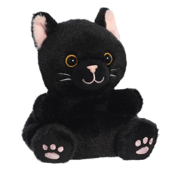 Palm Pals Twilight Black Cat 12cm Soft Toy