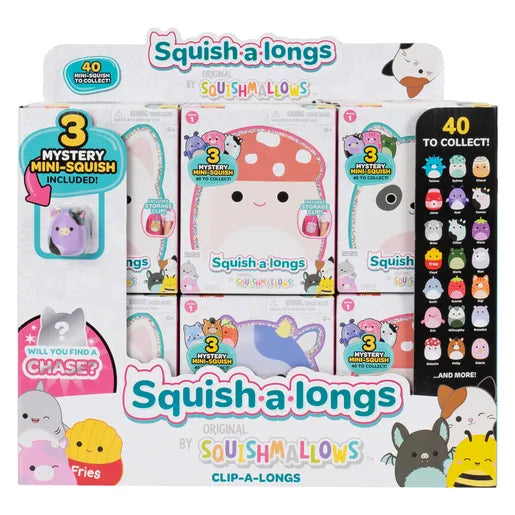 Squish-A-Longs by Original Squishmallows Clip & Go Series 1 Assortment