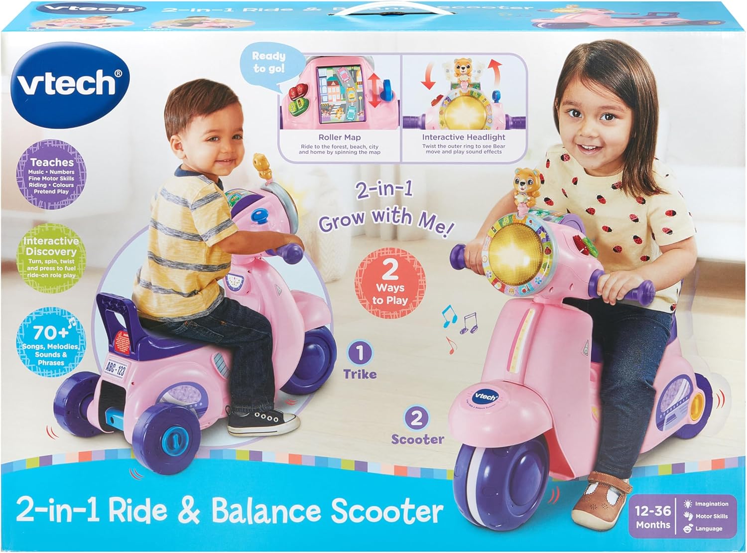 Vtech Ride With Me Scooter Pink