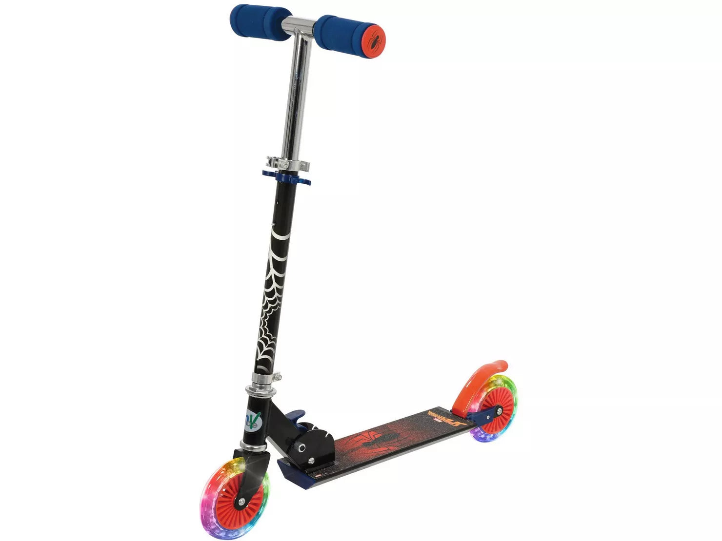Spiderman Folding In Line Scooter with Lights