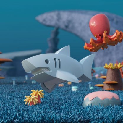 Halftoys Diorama - White Shark