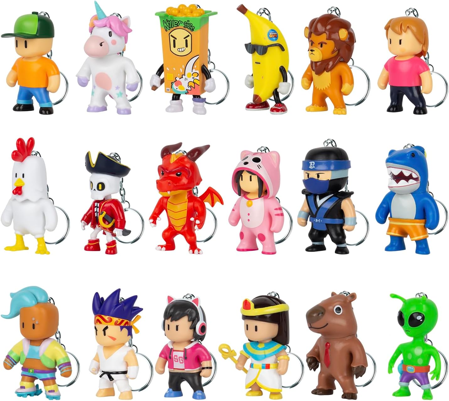 Stumble Guys Collectible Figure Keychains