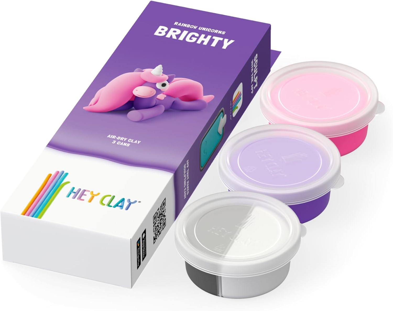 Hey Clay Unicorn Single Pack - Brighty