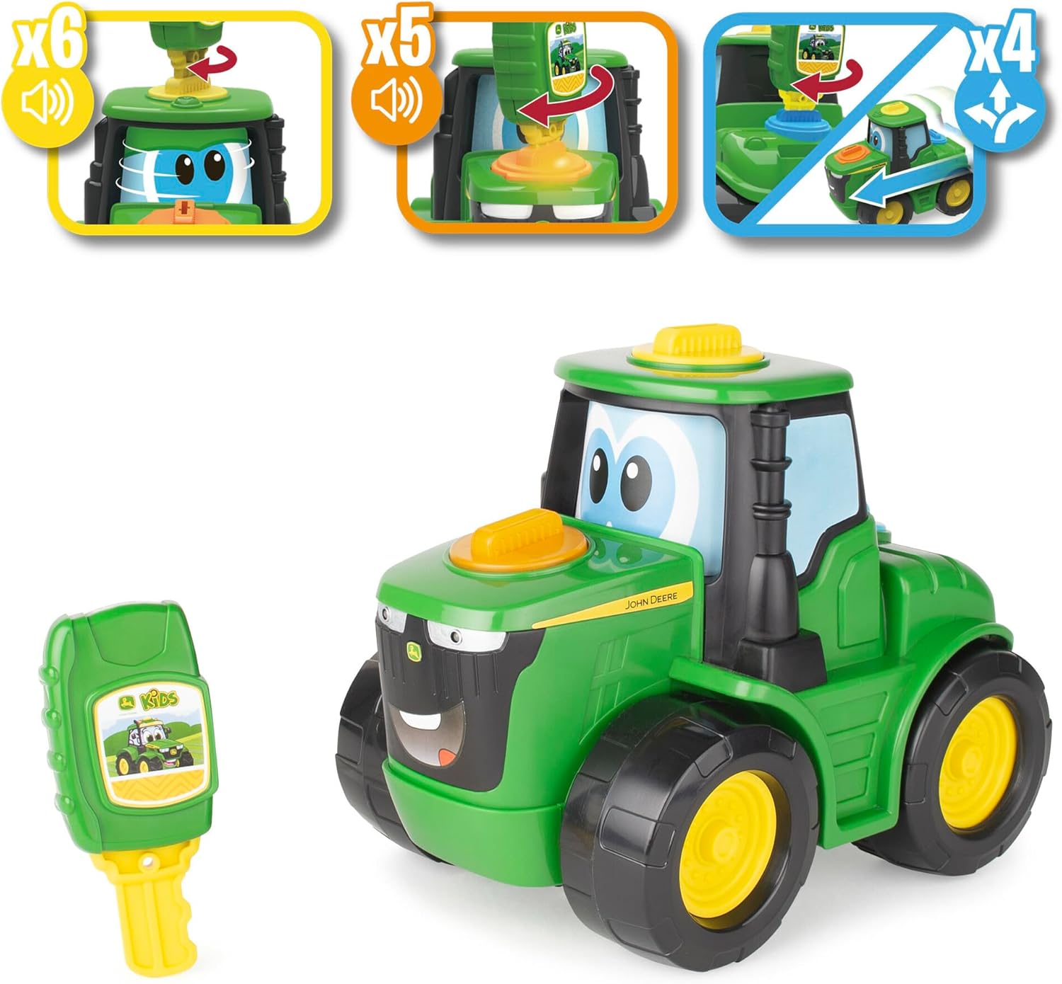 Tomy John Deere Key n Go Johnny Tractor