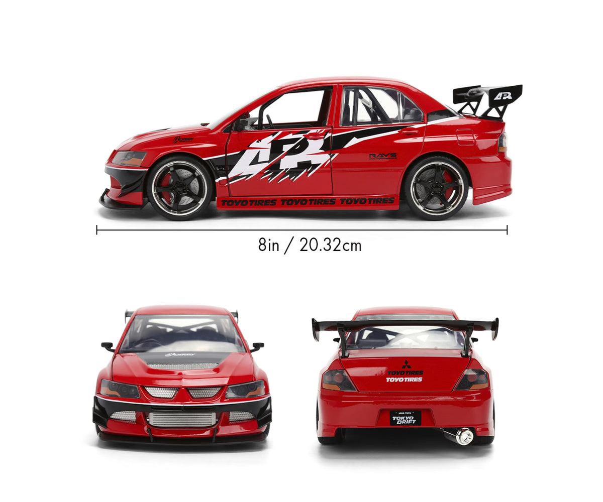 Fast &amp; Furious 2006 Mitsubishi Lancer Evolution IX 1:24 Scale