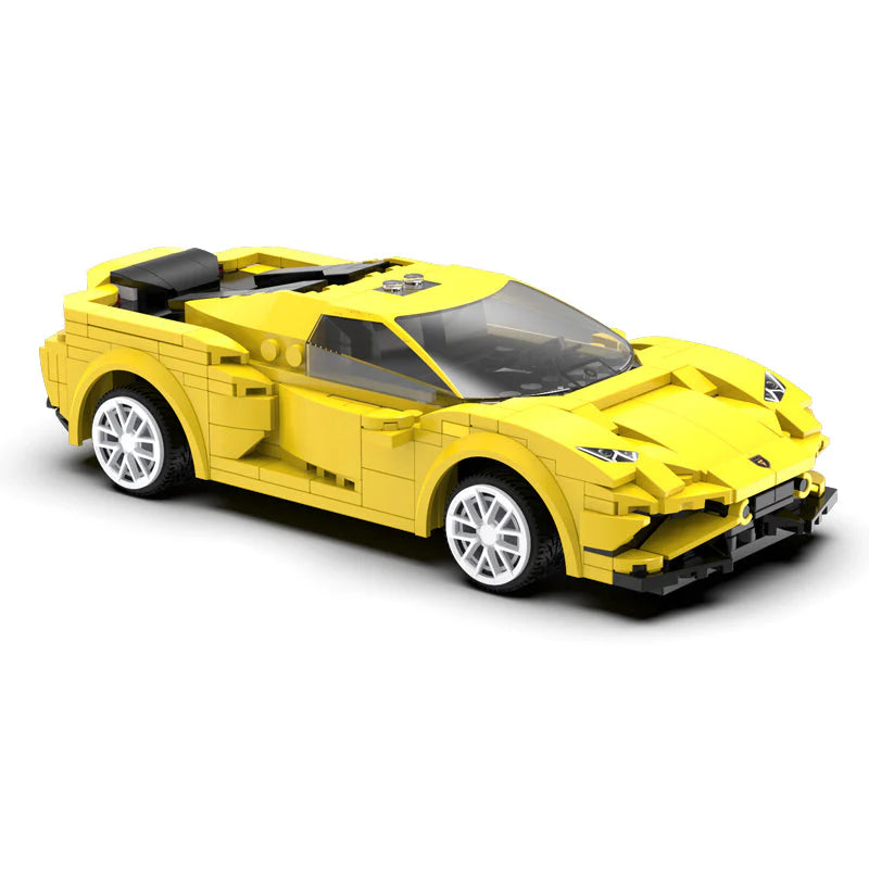 Cada Yellow Evo Sports Car 289 Piece Construction Set