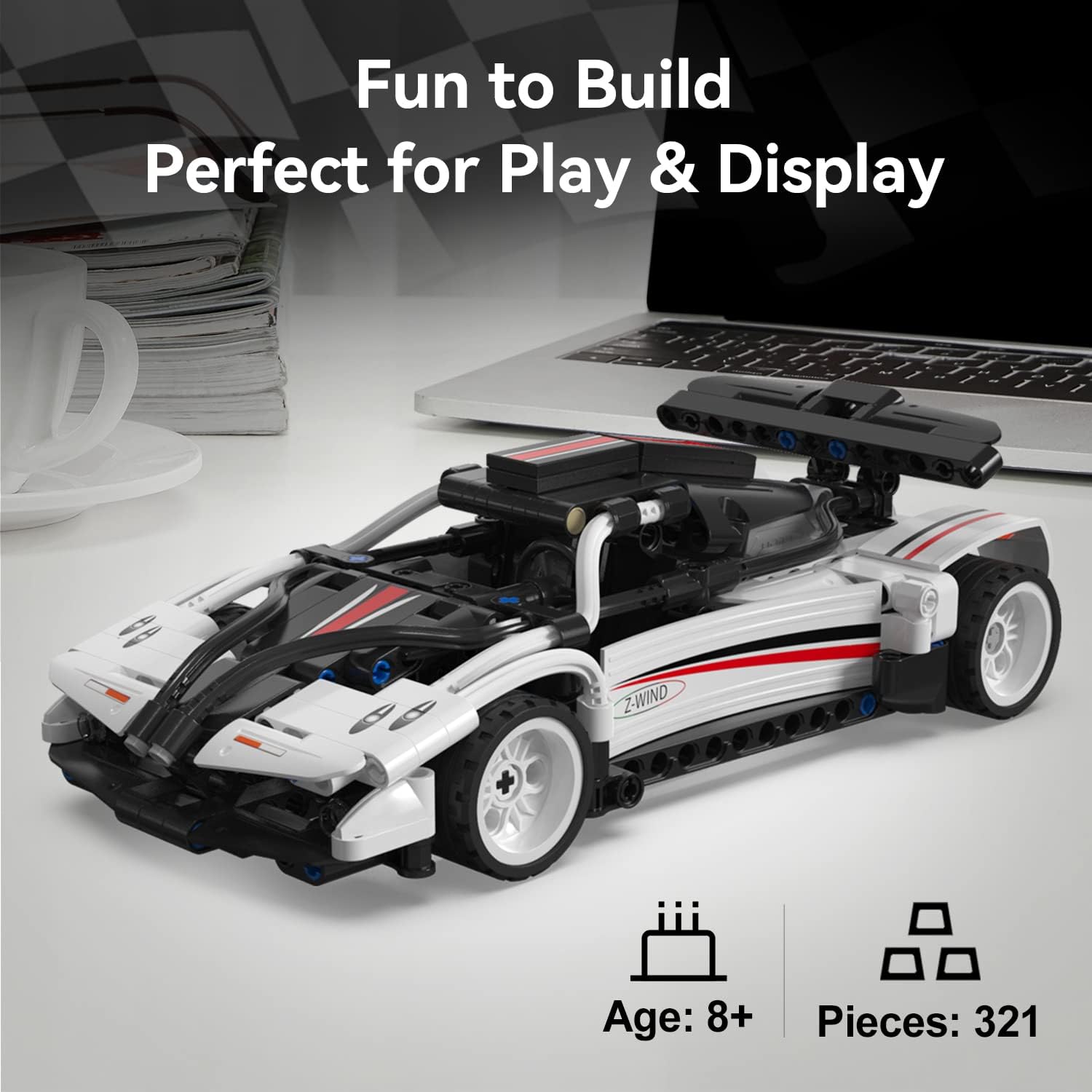 Cada Z-Wind Pullback Car Construction Set