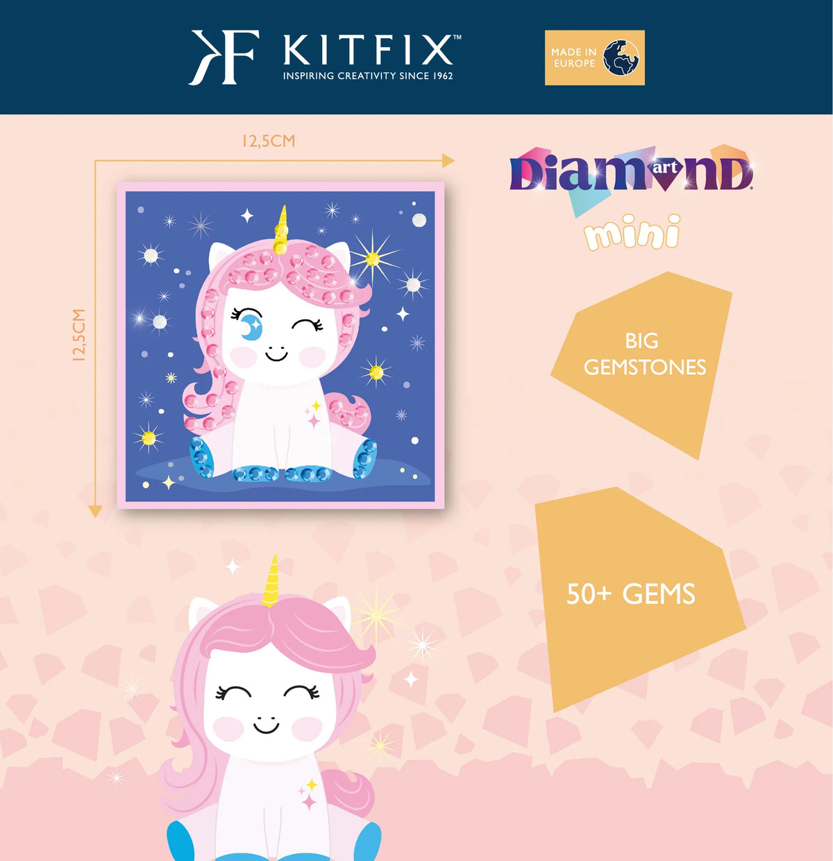 Kitfix Diamond Art Baby Unicorn
