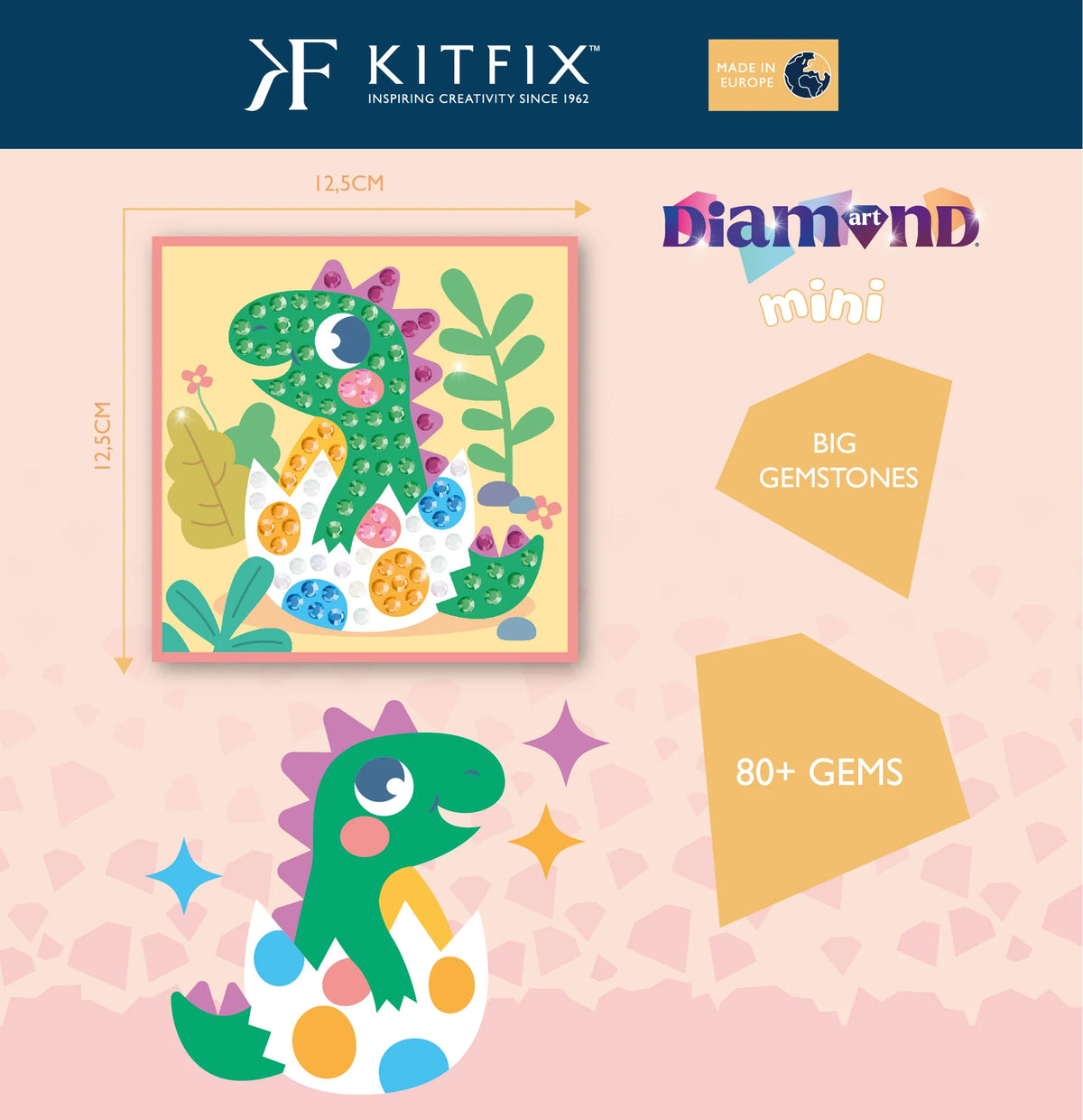 Kitfix Diamond Art Hatching Dino