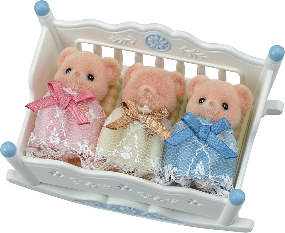 Sylvanian Biscuit bear Sleepy Triplets