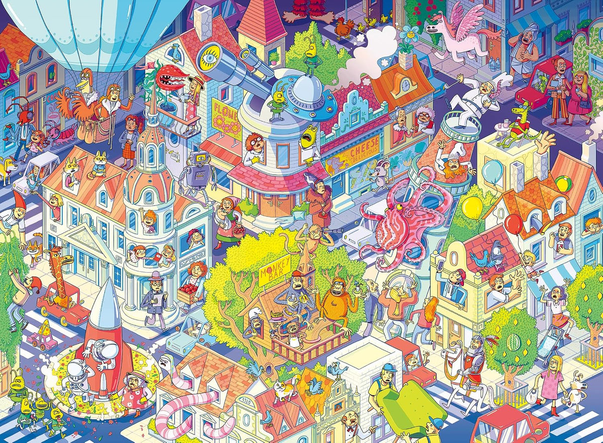 A Day in Chaosville 100 XXL Piece Jigsaw Puzzle