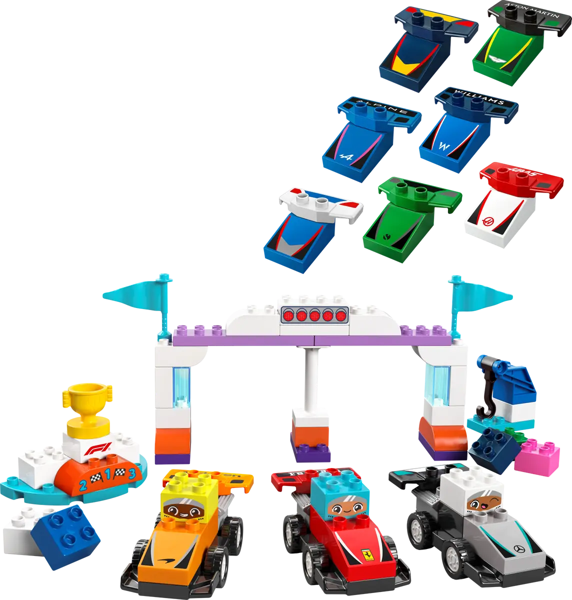 LEGO Duplo 10445 F1® Team Race Cars & Drivers