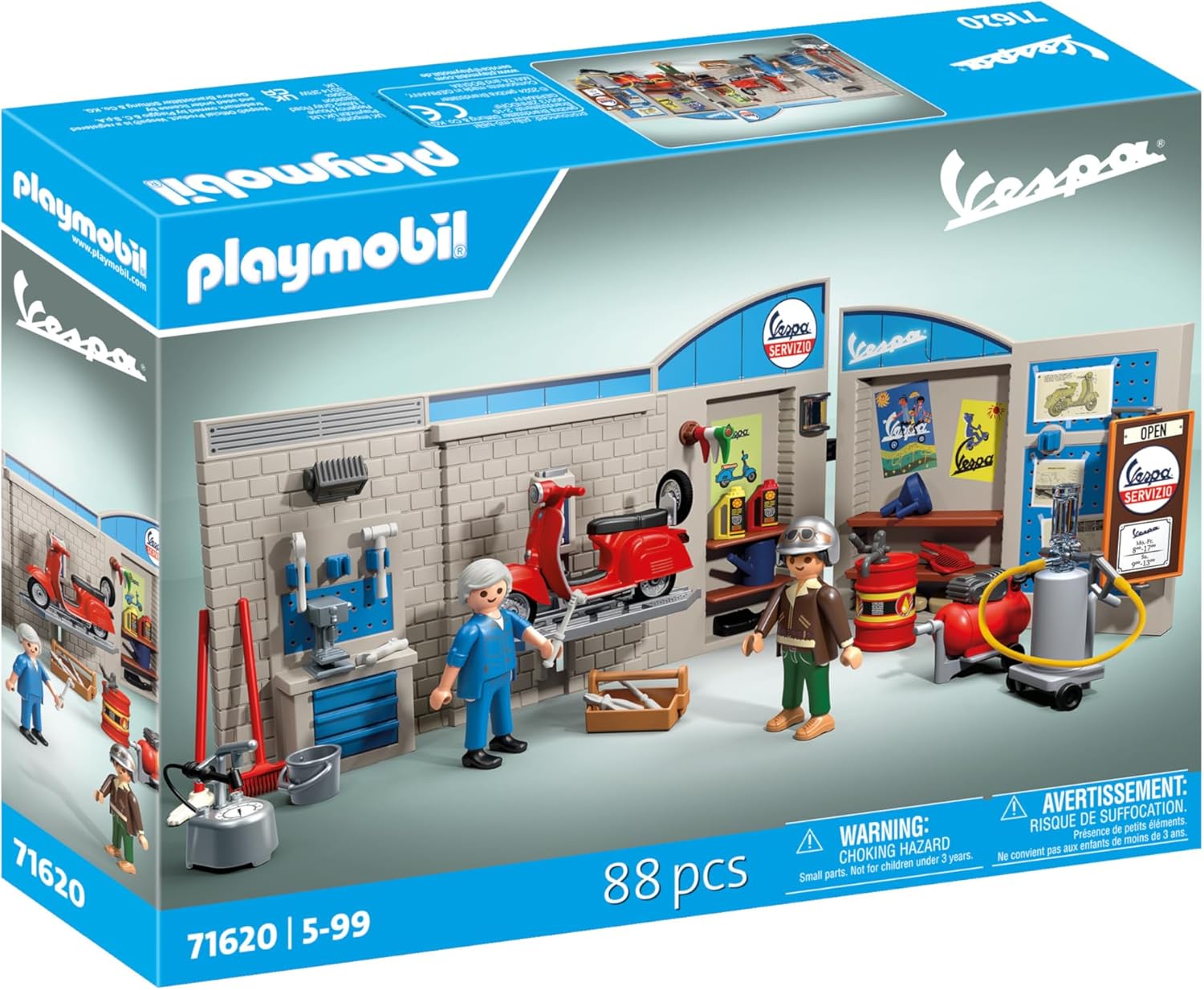 Playmobil 1960s Vespa Garage