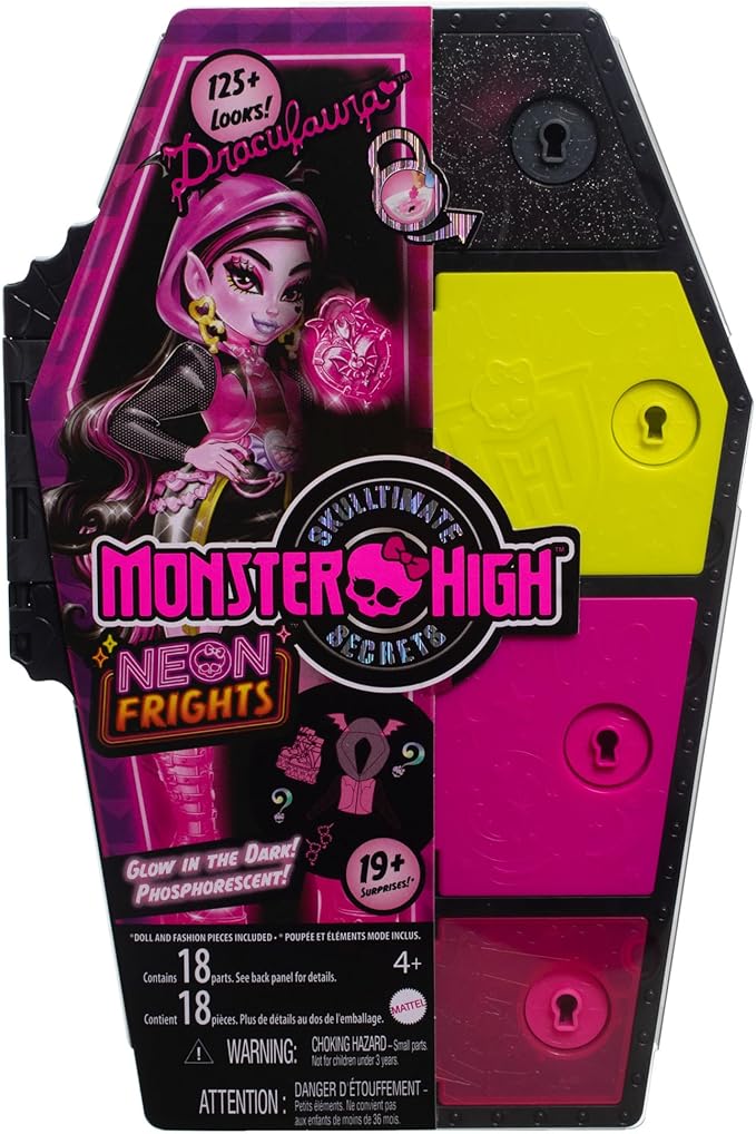 Monster High Neon Frights Draculaura Fashion Doll