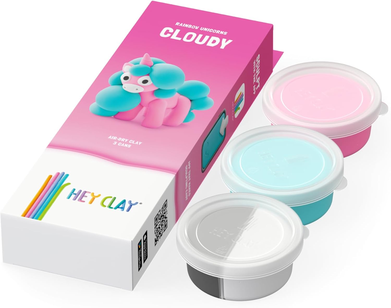 Hey Clay Unicorn Single Pack - Cloudy