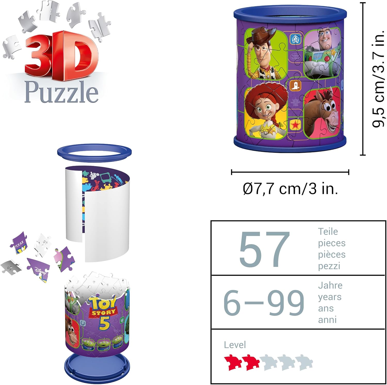 Toy Story 5 Pencil Cup 3D Puzzle