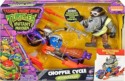 TMNT Mutant Mayhem Rocksteady Chopper Cycle