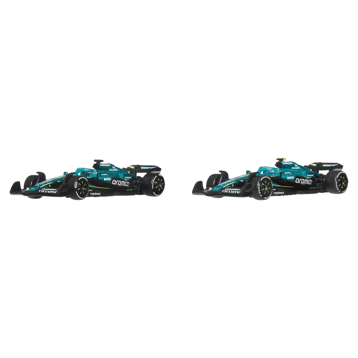 Hot Wheels Aston Martin Aramco Formula 1 Team Twin Pack