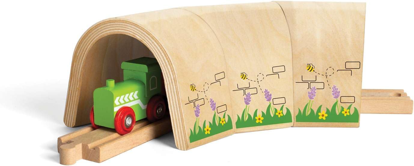 Wooden Curve & Straight Tunnel