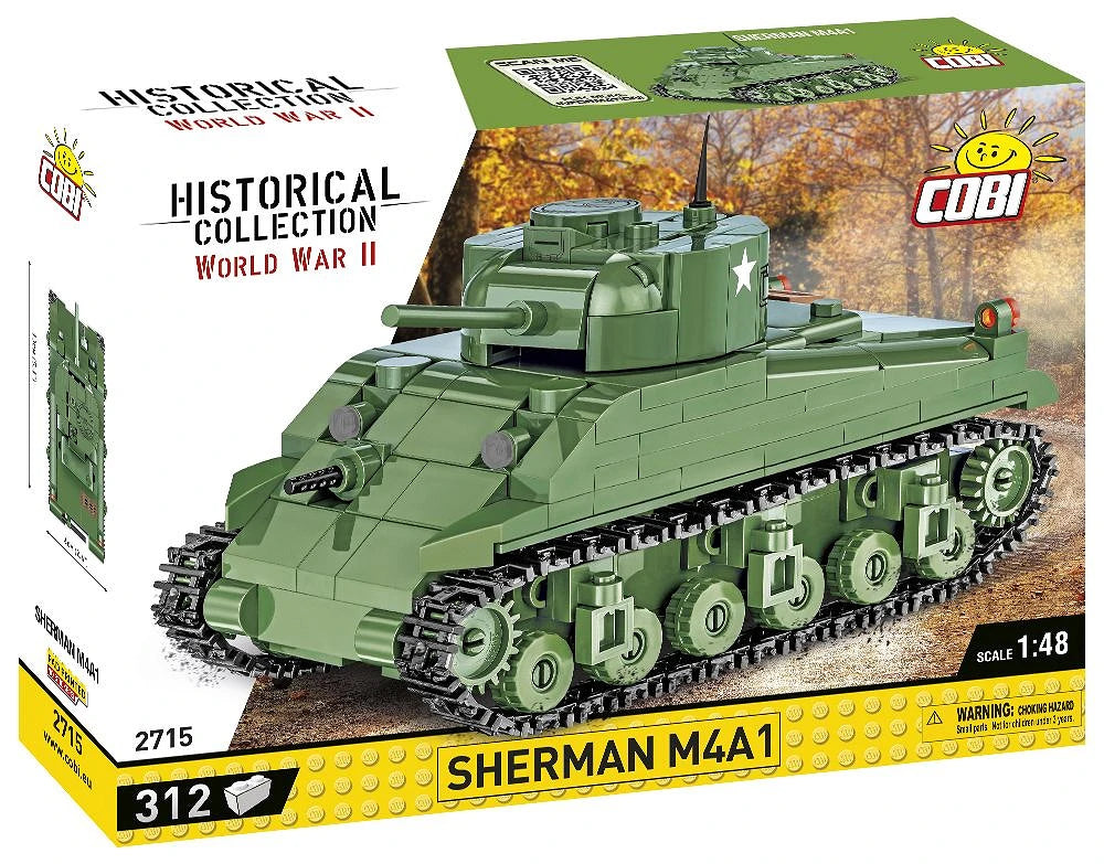 Cobi 2715 Sherman M4A1 Tank 1:48 Scale Set