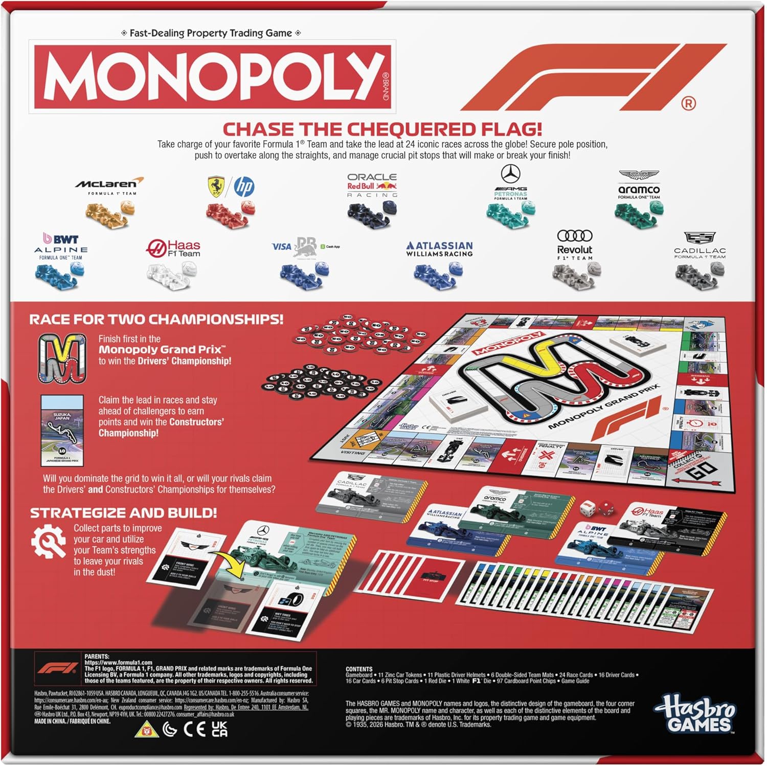Monopoly Forumla 1 Edition Board Game
