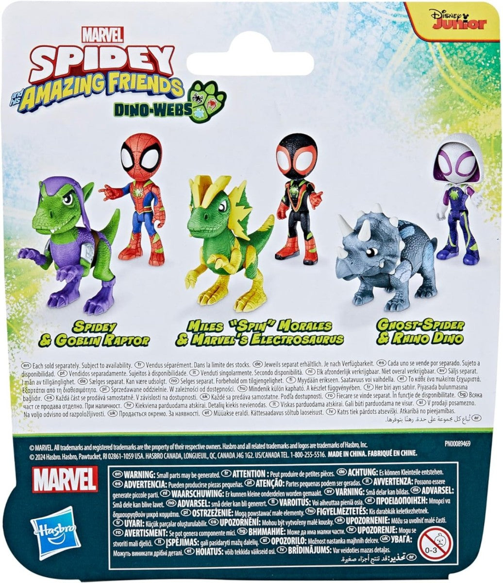 Spidey & his Amazing Friends Dino Webs Figure: Spidey & Goblin Raptor