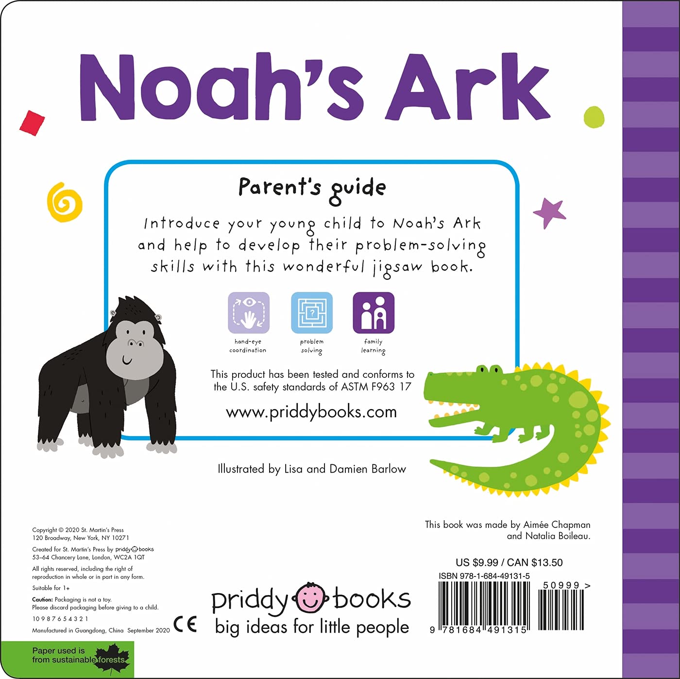 Noahs Ark Press Out Puzzle Book