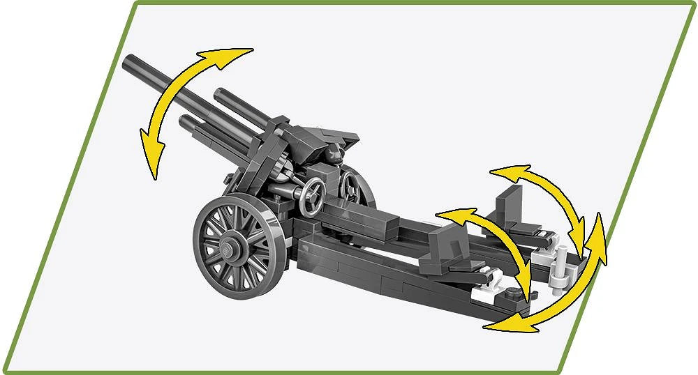 Cobi 2292 10.5cm LeFH18 Field Gun 1:35 Scale Set