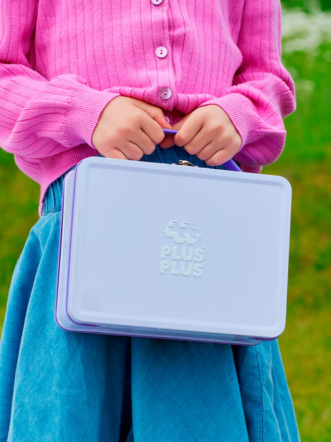 Plus-Plus Purple Metal Suitcase - 600 pcs
