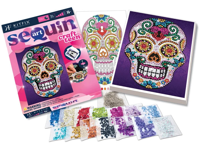 Kitfix Sequin Art Sugar Skull
