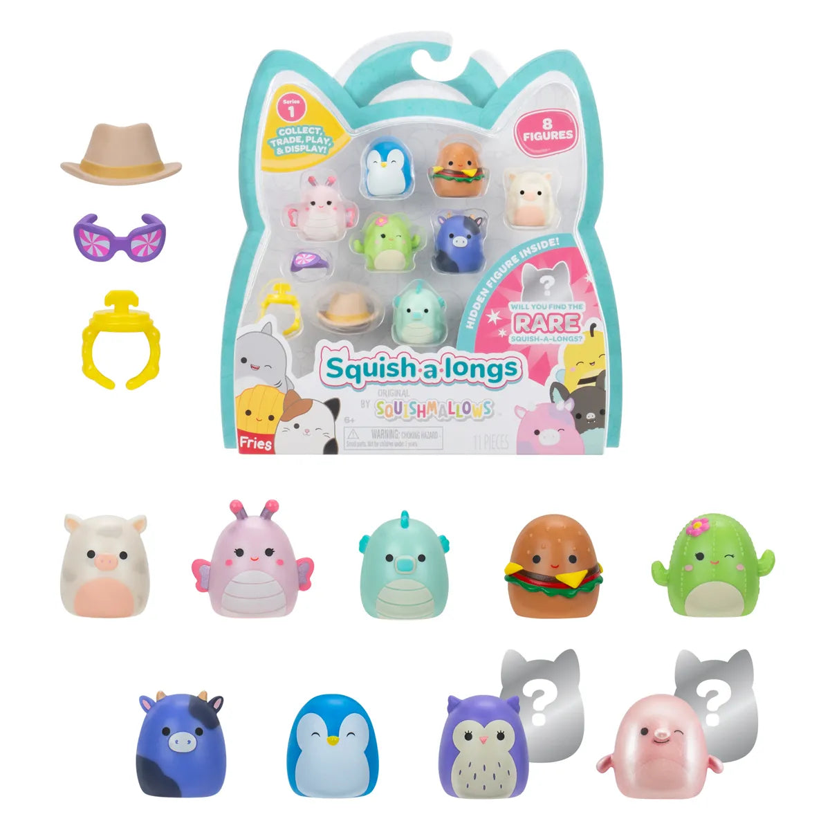 Squish-A-Longs by Original Squishmallows Series 1 8 Pack