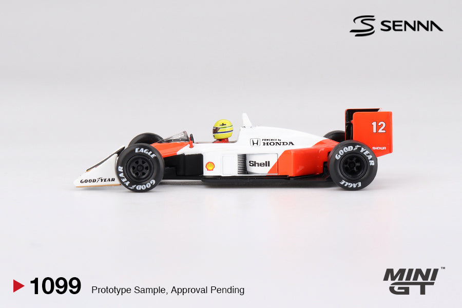 Mini GT McLaren MP4 Ayrton Senna 1988 Japanese GP 1:64 Die Cast Model