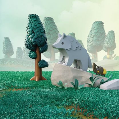 Halftoys Diorama - Wolf
