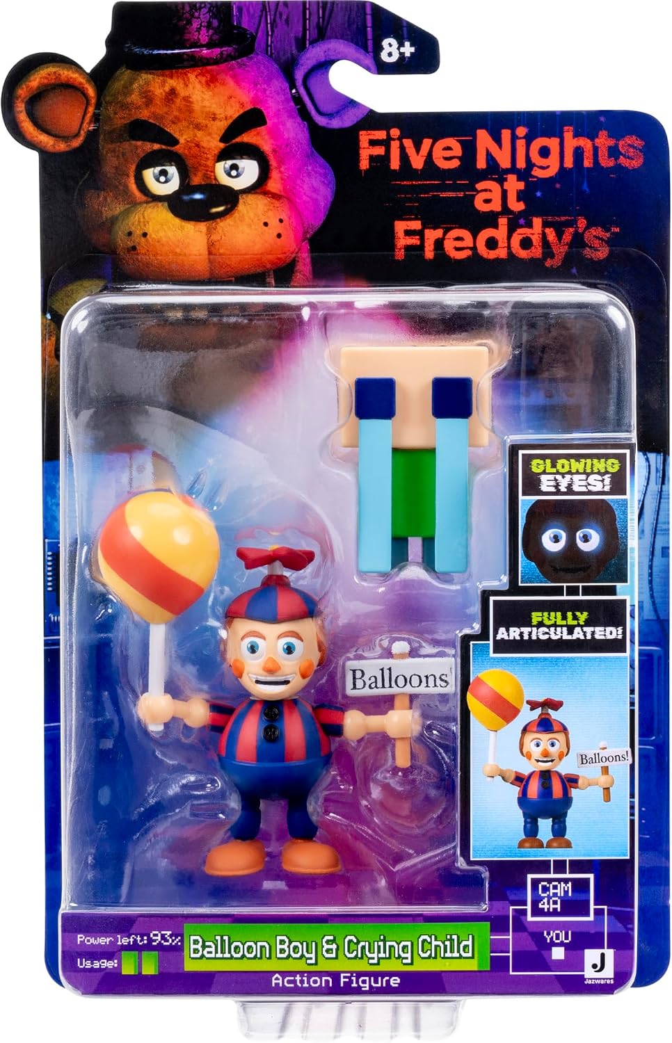 Five Nights at Freddys Balloon Boy & Crying Child with Glow in the Dark Eyes 6.5cm