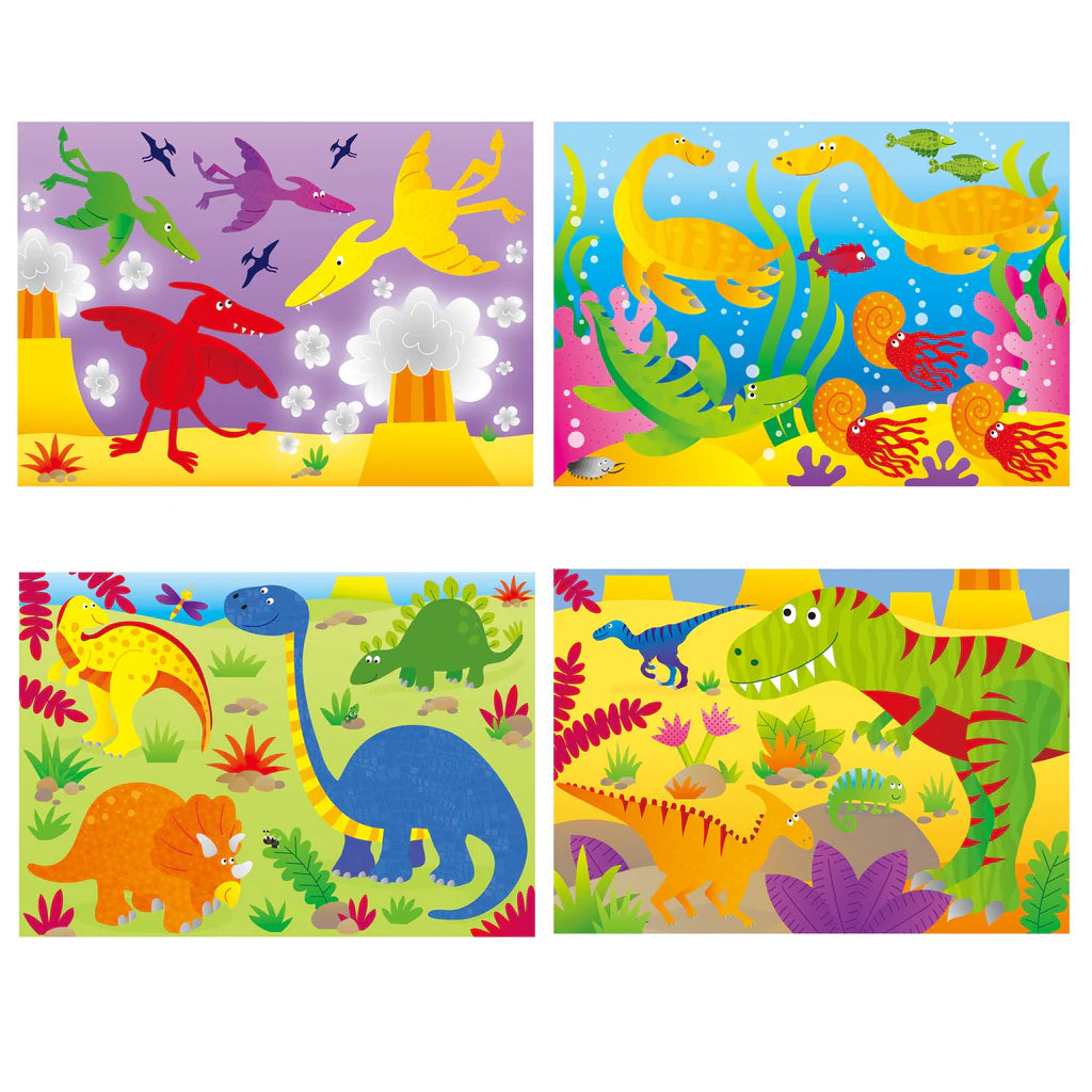 Galt 4 Puzzles in a Box - Dinosaurs