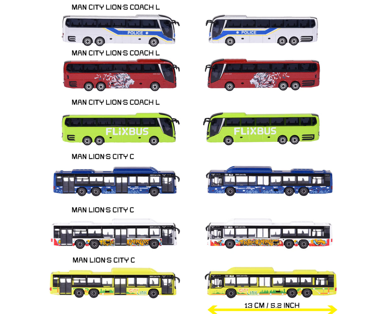 Majorette MAN City Bus Assorted