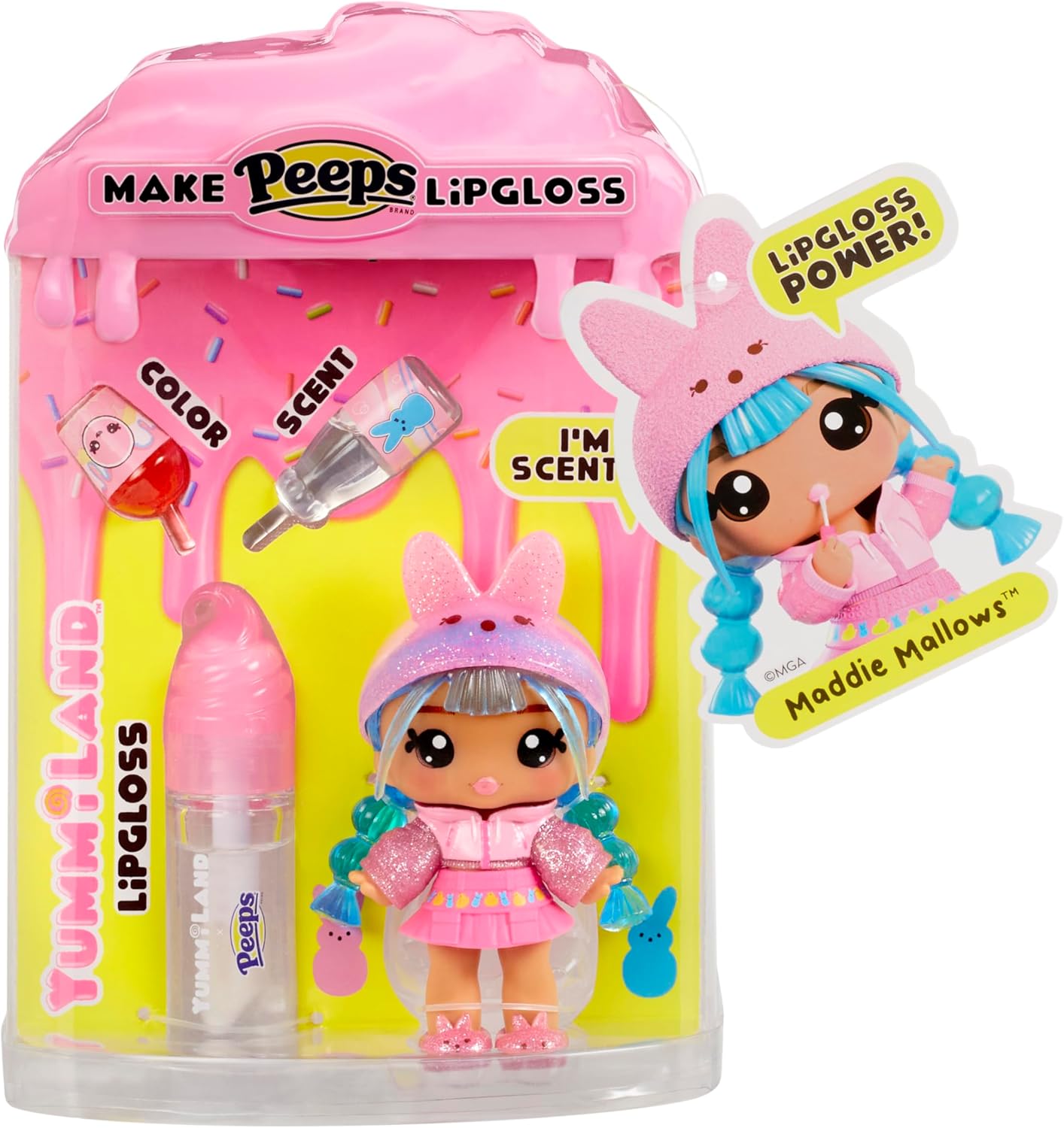 Yummiland x Peeps Lip Gloss Doll Maddie Mallows