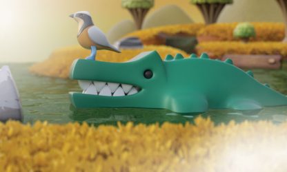 Halftoys Picture book - Crocodile