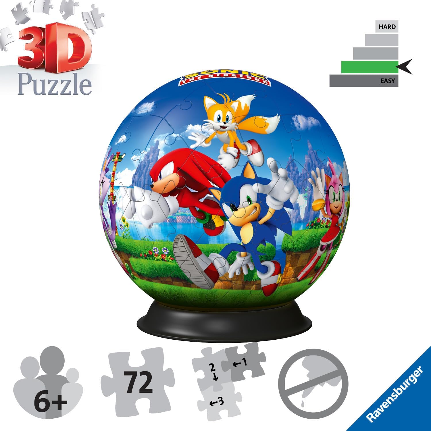 Sonic 3D 72 Piece Puzzle Ball